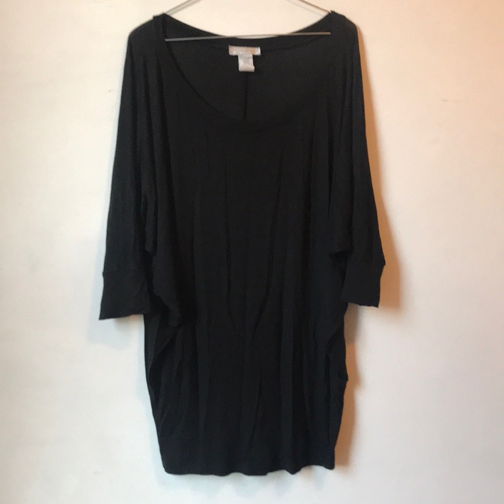 Dolman sleeve black Tee (size L)